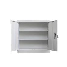 Free Shipping Gray 2 Door High Quality Office Metal Low Cabinet